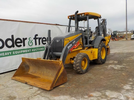 2015 John Deere 310K Backhoe Loader, 4WD, ROPS, Turbo, Aux Hydraulics, Quic