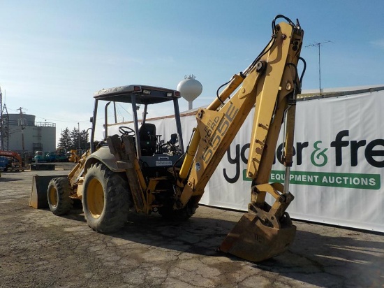 2001 Ford New Holland 555E 4WD Extendahoe Backhoe Loader, OROPS (5,736 Hour