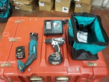 Makita 18V Drill Driver c/w 2 Batteries, Charger, Recipicating Saw, One Yea