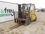 CAT DP40KL Forklift c/w ECab, 3 Stage Mast, Side Shift, Brick Forks, Heater