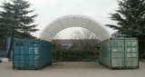 20' x 40' PVC Single Trussed Dome Container Shelter c/w Galvanised Tube