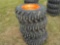 10-16.5 Skidsteer Tires on Wheels to suit Bobcat (set of 4)