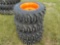 10-16.5 Skidsteer Tires on Wheels to suit Bobcat (set of 4)