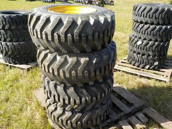 Camso SKS 332 12-16.5 Skidsteer Tires on Wheels to suit a New Holland, John