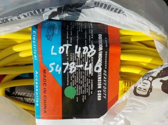 100 FT Heavy Duty Outdoor Extension Cord (2 per Lot)