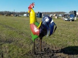 6' Metal Rooster