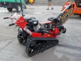 Barreto 1324-TK Walk Behind Track Trencher c/w Honda Engine