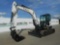 2016 Bobcat E85 EM Hydraulic Excavator, 18'' Pads, Rubber Tracks, Blade, Of