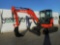 2017 Kubota U48-4 Mini Excavator, Rubber Tracks, Blade, Offset, CV, QH, Pip