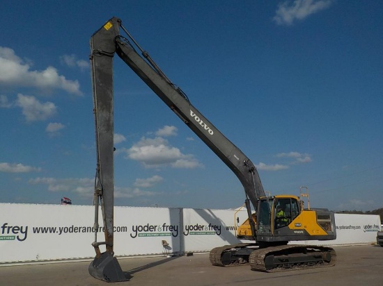 2016 Volvo EC250ELR Long Reach Excavator, EROPS A/C, 60' Long Reach Excavat