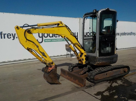 2008 New Holland E27.2C Mini Excavator, Rubber Tracks, Blade, Offset, Piped