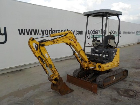 2006 New Holland EH15SR Mini Excavator, Rubber Tracks, Blade, Offset, Piped