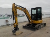 2015 CAT 303.5E2CR Mini Excavator, Rubber Tracks,  Blade, Offset,QC, Piped,