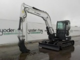 2014 Bobcat E85 EM Hydraulic Excavator, Blade, CV, QH, Piped, Aux Piped c/w