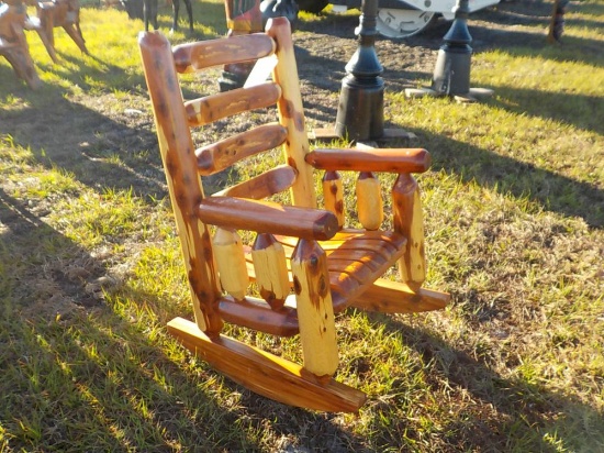 Red Cedar Log Rocker