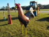 6' Metal Rooster