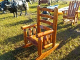 Red Cedar Log Rocker