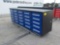 10' Work Bench/Tool Cabinet c/w 15 Drawers