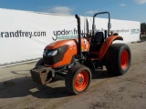 2016 Kubota M6060HD Front Counterweights, ROPS, 4 Hyd Ports, 3 Point Hitch