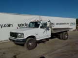 1995 Ford F350 4x2 Flatbed Pick Up Truck, 7.3 Diesel Engine, 5 Speed Manual