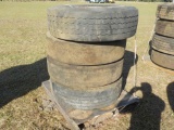 315-80R 22.5 Tires on Rims (4 of)