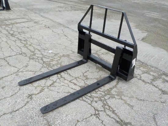 Mower King SA Pallet Forks to suit Skidsteer - Unused
