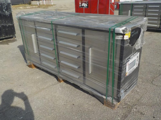 Steelman 7' Work Bench c/w 10 Drawers - Unused