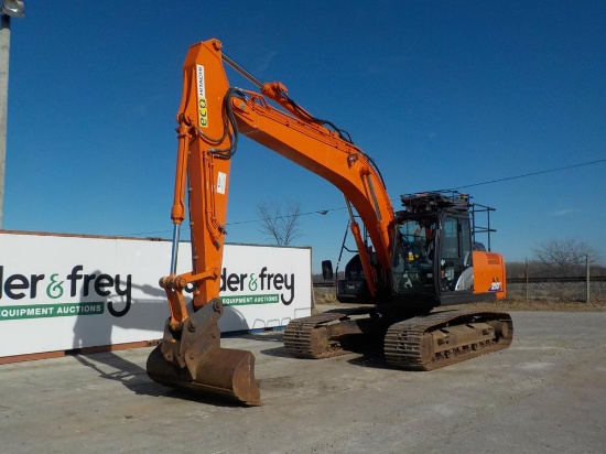 2018 Hitachi ZX210LC-6 Excavator c/w Cab, 28" Tracks, QC, Aux Hydraulics, R