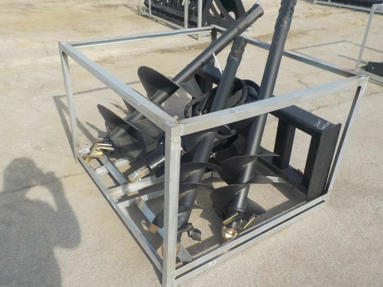 Greatbear  Auger to Suit Skid Steer c/w 3 Auger Bits - Unused