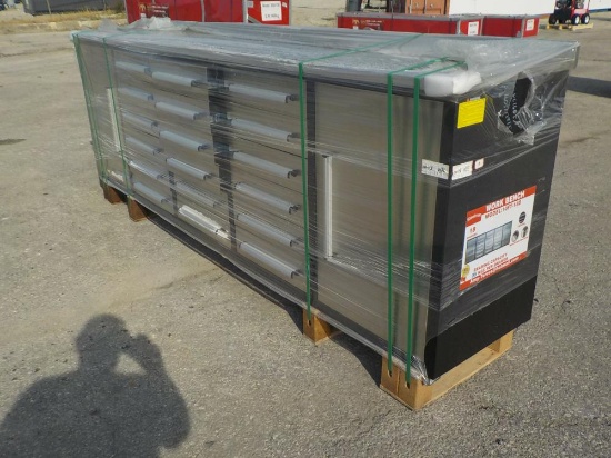 Steelman  10' Work Bench c/w 18 Drawers, 2 Cabinets - Unused
