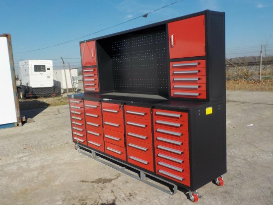 Steelman  10' Work Bench c/w 30 Drawers - Unused