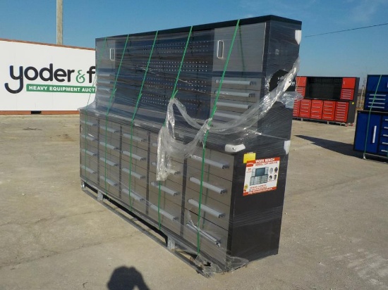 Steelman  10' Work Bench c/w 30 Drawers - Unused
