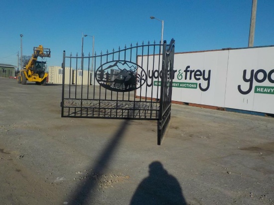 Great Bear  20' Bi-Parting Gate c/w Animal Print - Unused