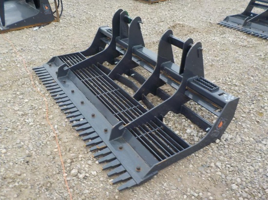 Rock Bucket to suit Skidsteer - Unused