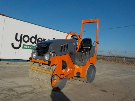2017 Hamm HD8VV Double Drum Vibrating Roller c/w Roll Bar