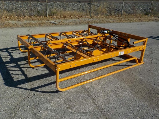 Landhonor  Bale Rake to suit Skidsteer - Unused