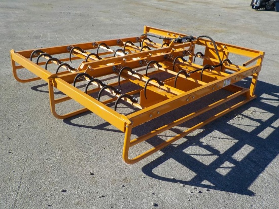 Landhonor  Bale Rake to suit Skidsteer - Unused