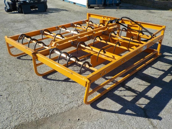 Landhonor  Bale Rake to suit Skidsteer - Unused
