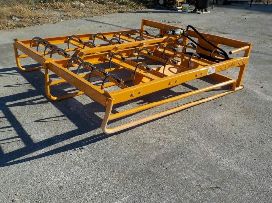Landhonor  Bale Rake to suit Skidsteer - Unused