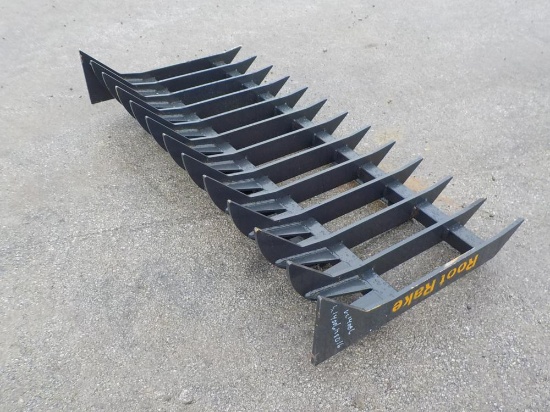Landhonor  Root Rake to suit Skidsteer - Unused