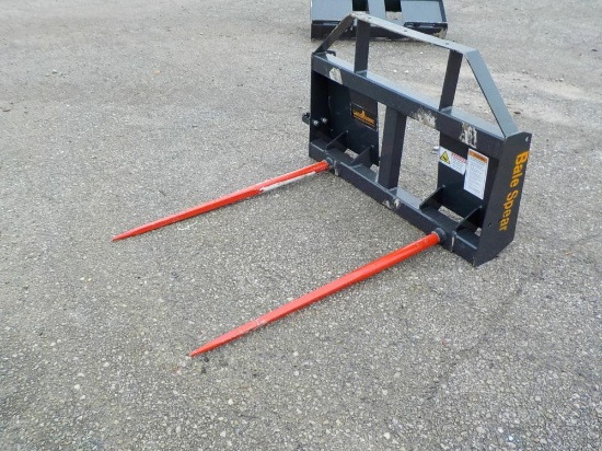 Landhonor  Bale Spears to suit Skidsteer - Unused
