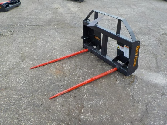 Landhonor  Bale Spears to suit Skidsteer - Unused