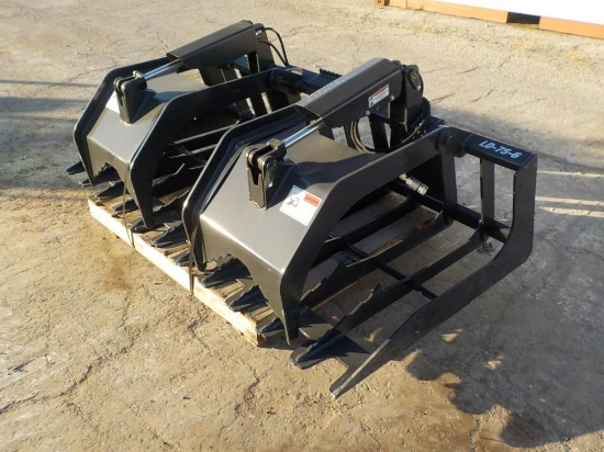 Stout 75-6B Grapple c/w Skidsteer Quick Attach - Unused