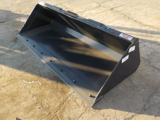 84" Stout Material Bucket c/w Skidsteer Quick Attach - Unused