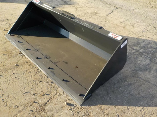 72" Stout Material Bucket c/w Skidsteer Quick Attach - Unused