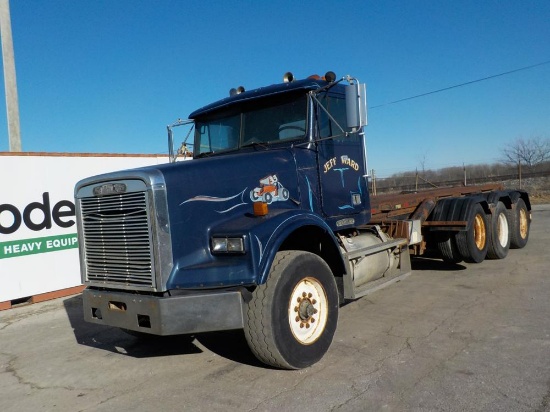 1993 Freightliner FLD120 Tri Axle Roll Back Truck c/w Manual Transmission,
