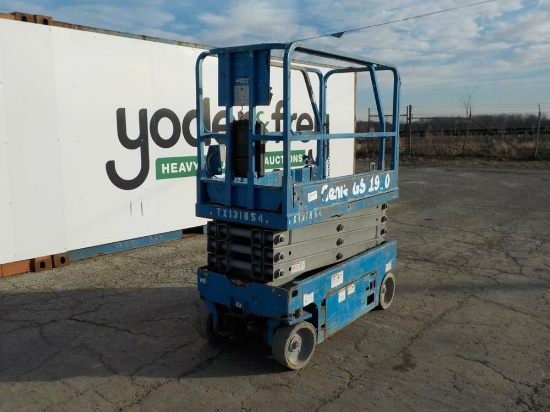 2014 Genie GS-1930 19' Electric Scissor Lift, 25' Working Height, 30" Wide