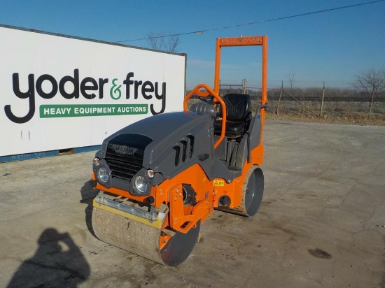 2017 Hamm HD8VV Double Drum Vibrating Roller c/w Roll Bar