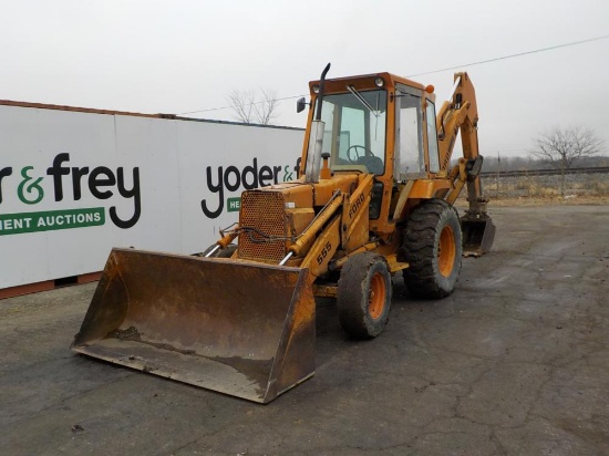1985 Ford DF 311F 555 Backhoe Loader c/w Cab, GP Bucket, Digging Bucket, Stabilizers
