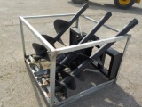 Greatbear  Auger to Suit Skid Steer c/w 3 Auger Bits - Unused